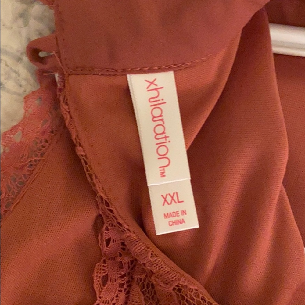 Xhilaration rust colored lace dress (NWT) - Picture 5 of 11